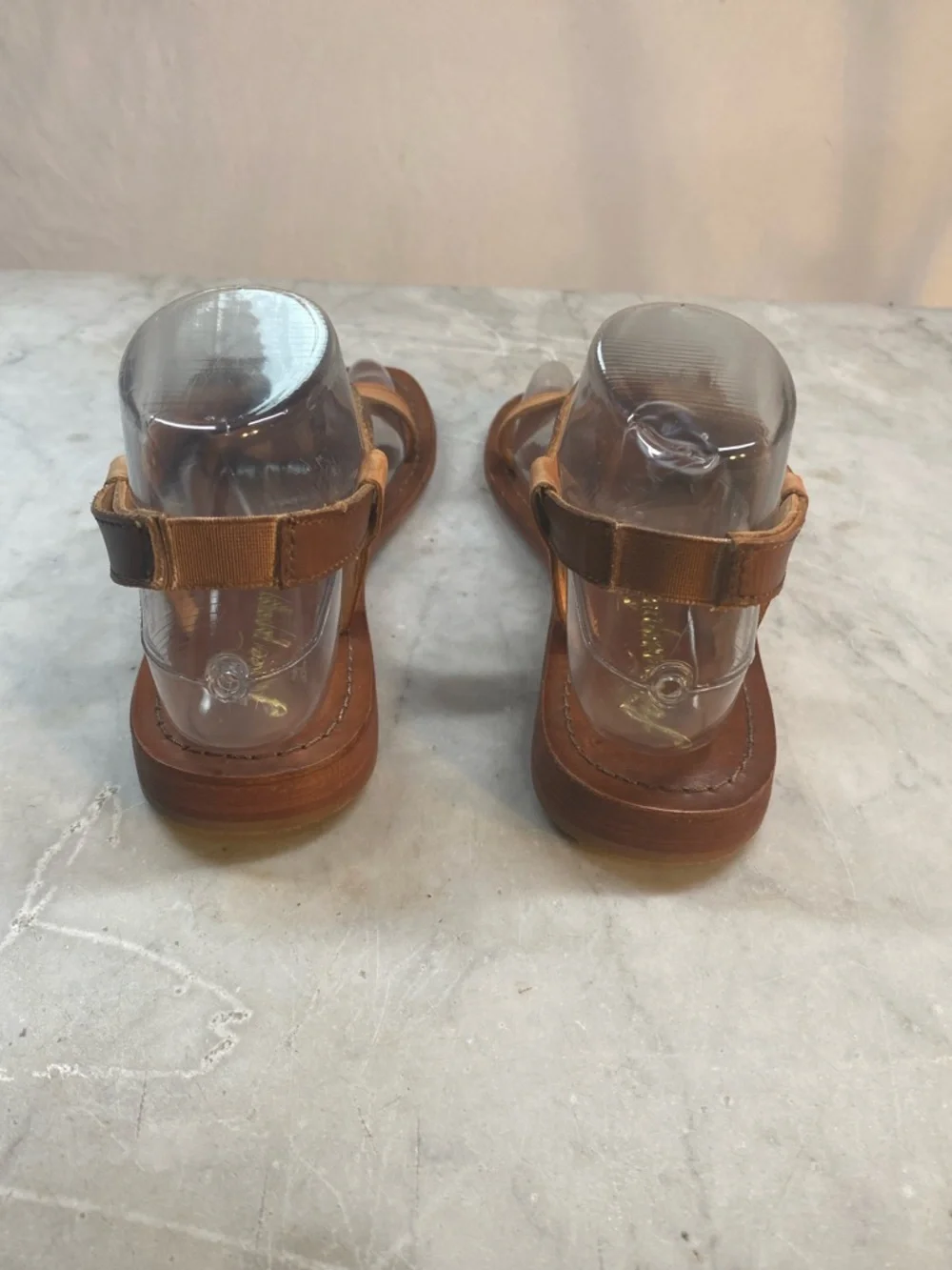 Free People Two-Tone Brown Leather Sandals - Picture 3 of 5